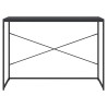 Bureau d'ordinateur Noir 110x60x70 cm Bois d'ingénierie 