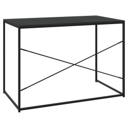 Bureau d'ordinateur Noir 110x60x70 cm Bois d'ingénierie 