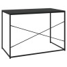 Bureau d'ordinateur Noir 110x60x70 cm Bois d'ingénierie 
