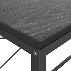 Bureau d'ordinateur Noir 110x60x70 cm Bois d'ingénierie 