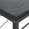 Bureau d'ordinateur Noir 110x60x70 cm Bois d'ingénierie 