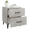 Tables de chevet 2 pcs Gris béton 40x35x47,5 cm 