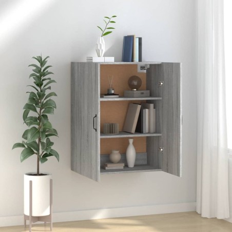 Armoire suspendue Sonoma gris 69,5x34x90 cm Bois d'ingénierie 