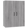 Armoire suspendue Sonoma gris 69,5x34x90 cm Bois d'ingénierie 