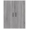 Armoire suspendue Sonoma gris 69,5x34x90 cm Bois d'ingénierie 
