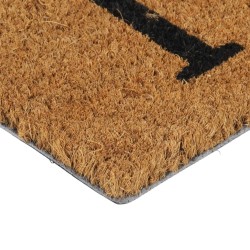 Tapis de porte naturel 40x60 cm fibre de coco touffeté 