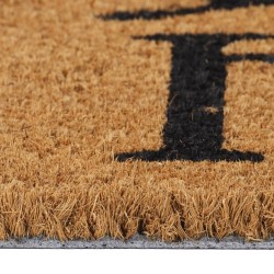 Tapis de porte naturel 40x60 cm fibre de coco touffeté 