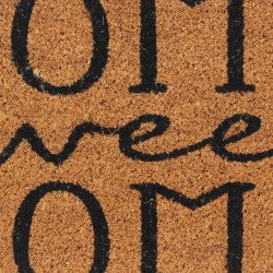 Tapis de porte naturel 40x60 cm fibre de coco touffeté 