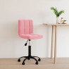 Chaise pivotante de bureau Rose Velours 