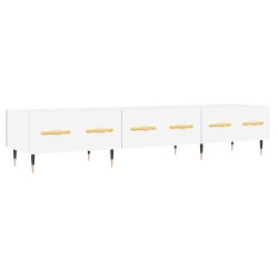 Meuble TV blanc 150x36x30 cm bois d'ingénierie 