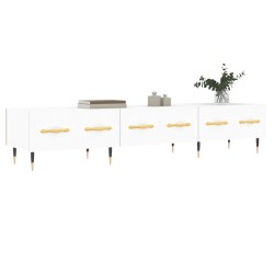 Meuble TV blanc 150x36x30 cm bois d'ingénierie 
