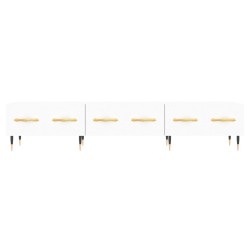 Meuble TV blanc 150x36x30 cm bois d'ingénierie 