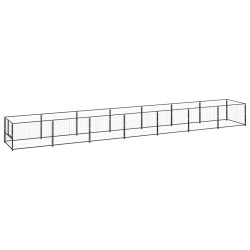 Chenil Noir 7 m² Acier 