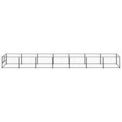 Chenil Noir 7 m² Acier 