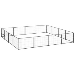 Chenil Noir 16 m² Acier 