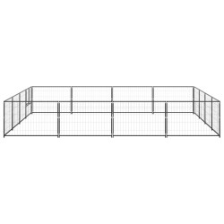 Chenil Noir 16 m² Acier 