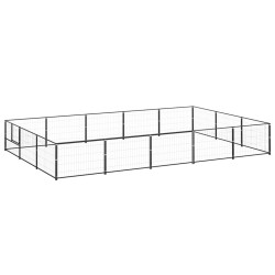 Chenil Noir 15 m² Acier 