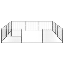 Chenil Noir 15 m² Acier 