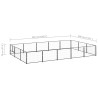 Chenil Noir 15 m² Acier 