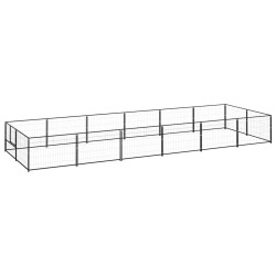 Chenil Noir 12 m² Acier 