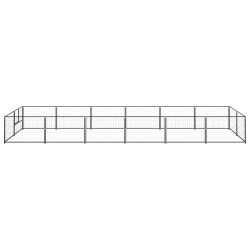 Chenil Noir 12 m² Acier 