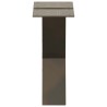 Pieds de table basse en forme de X, 2 pièces, acier naturel, 40 x (30-31) cm 