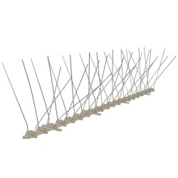 Ensemble de 6 pointes à 4 rangées contre oiseaux Plastique 3 m 