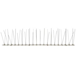 Ensemble de 6 pointes à 4 rangées contre oiseaux Plastique 3 m 