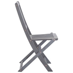 Chaises pliables d'extérieur lot de 6 et coussins Bois d'acacia 