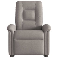 Fauteuil inclinable électrique taupe tissu 
