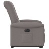Fauteuil inclinable électrique taupe tissu 