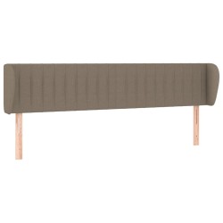 Tête de lit avec oreilles Taupe 163x23x78/88 cm Tissu 