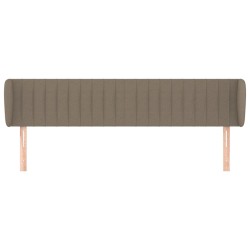 Tête de lit avec oreilles Taupe 163x23x78/88 cm Tissu 