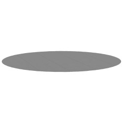 Bâche de piscine gris clair Ø550 cm géotextile polyester 