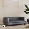 Lit pour chien gris foncé 80x45x30 cm velours 