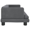 Lit pour chien gris foncé 80x45x30 cm velours 