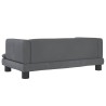 Lit pour chien gris foncé 80x45x30 cm velours 