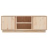 Meuble TV 110x35x40,5 cm Bois de pin massif 
