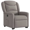 Fauteuil inclinable électrique taupe tissu 