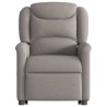 Fauteuil inclinable électrique taupe tissu 