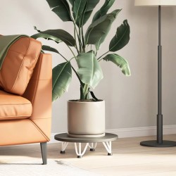 Pieds en épingle à cheveux pour table basse 4 pièces Blanc 10 cm Acier massif 