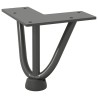 Pieds en épingle à cheveux pour table basse 4 pièces Anthracite 10 cm Acier massif 