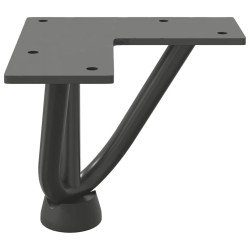 Pieds en épingle à cheveux pour table basse 4 pièces Anthracite 10 cm Acier massif 