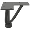 Pieds en épingle à cheveux pour table basse 4 pièces Anthracite 10 cm Acier massif 