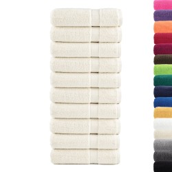 Serviettes de douche de qualité supérieure SOLUND 10 pcs crème 