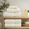 Serviettes de douche de qualité supérieure SOLUND 10 pcs crème 