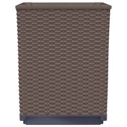 Jardinières 4 pcs marron 30x30x37 cm polypropylène 