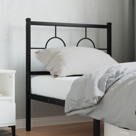 Tête de lit métal noir 75 cm 