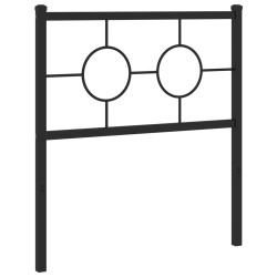 Tête de lit métal noir 75 cm 