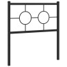 Tête de lit métal noir 75 cm 